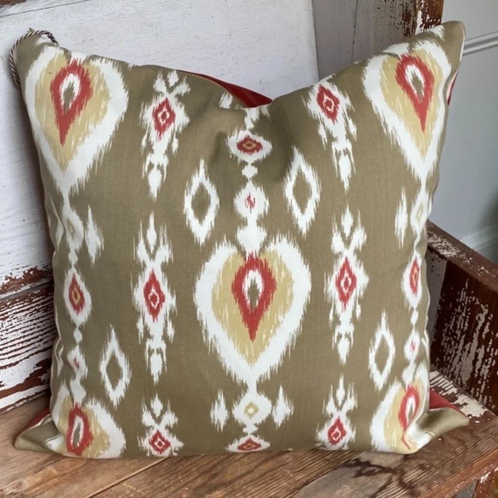 Custom Made Ikat Pillow Cover